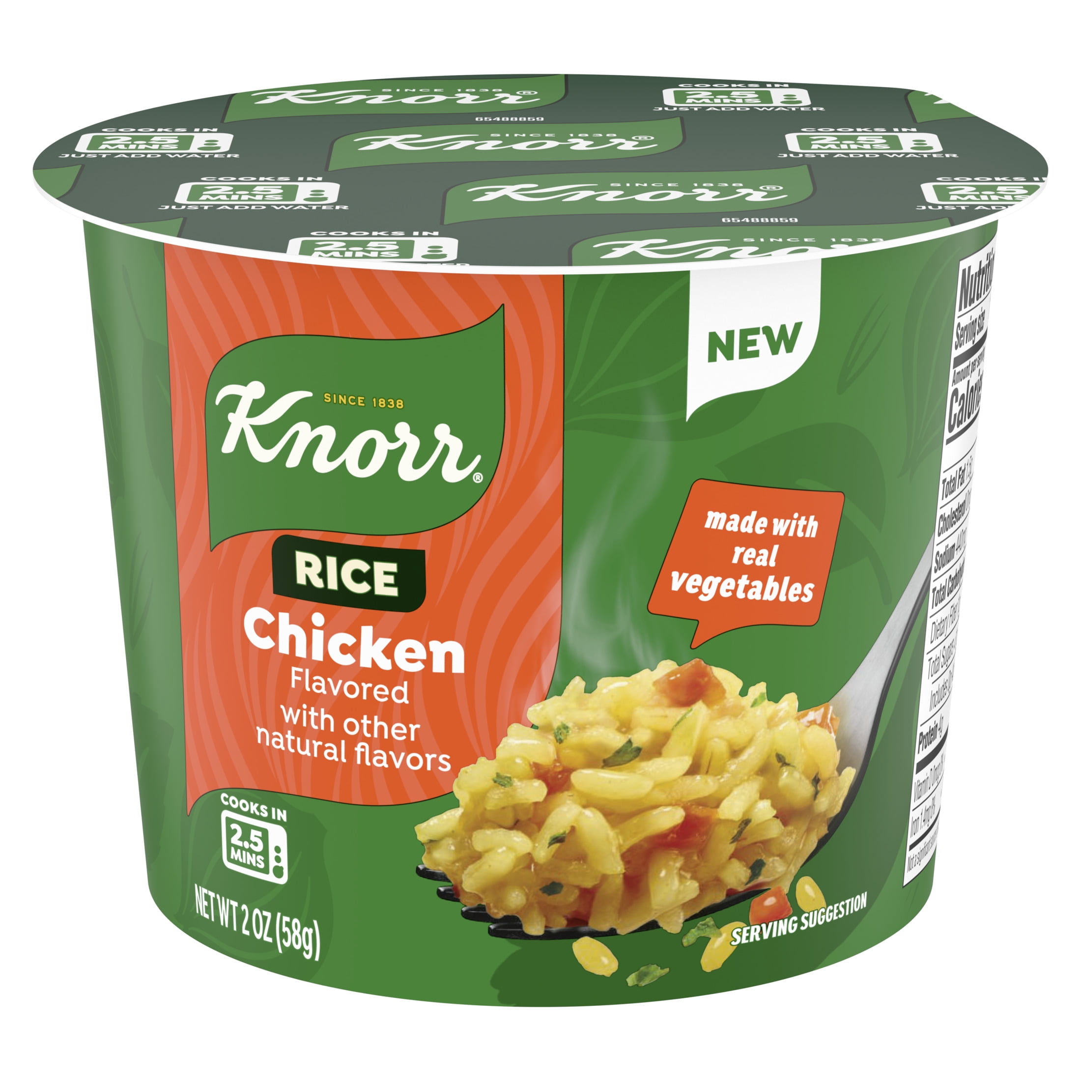 Knorr Sides Chicken Rice Cup 2.0oz, Made With Real Vegetables