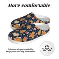 thumbnail image 6 of Xecao Gingerbread Delights Print Cotton Slippers Fuzzy Warm Cozy Slippers Non Slip House Slippers For Indoor Outdoor Cotton Slippers House Slippers-46/47, 6 of 7