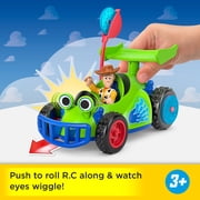 Disney and Pixar Toy Story Imaginext Playset with Woody and Remote Control Vehicle with Projectiles