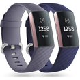 thumbnail image 2 of 2 Pack Replacement Wristband Compatible With Fitbit Charge 3 Wristband / Fitbit Charge 4 Wristband, Classic Sport Bands For Women Men, Small Large, 2 of 4