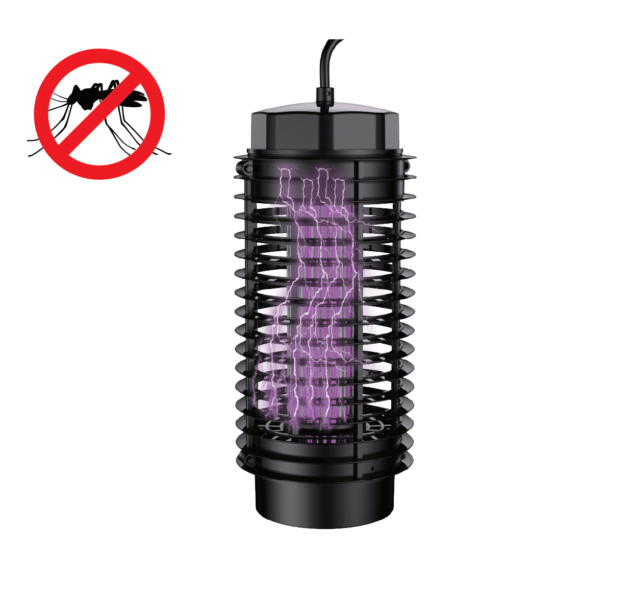 Bug Zapper Outdoor, Mosquito Zapper with LED Light bulb, Fly Zapper Outdoor Indoor, Insect Zapper Electric Fly Traps, Plug in Mosquito Repellent Outdoor Patio Killer Yard