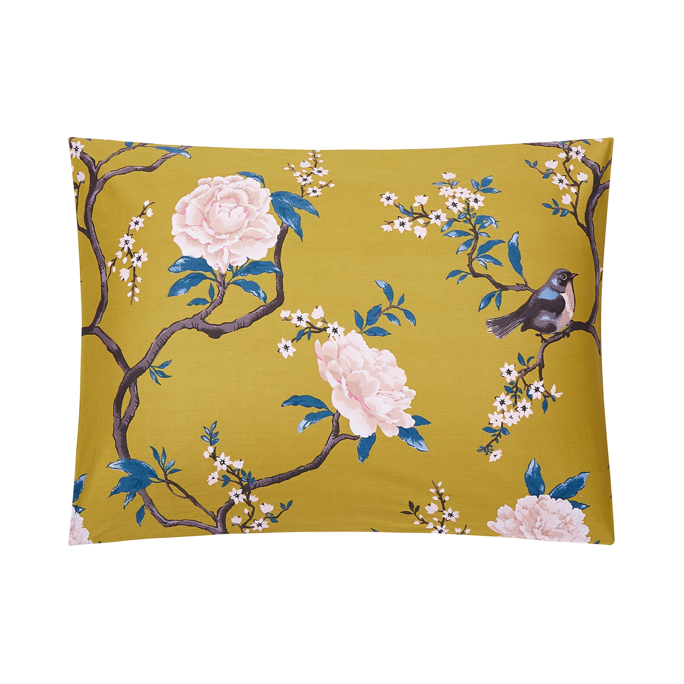 Ocleppo Bird Chinoiserie 3-Piece Comforter Set, Gold, King