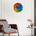 thumbnail image 3 of Battery Operated Analog Wall Clocks Non-Ticking Silent Modern Clock Decorative for Home,Office-Rainbowspiral With Smooth Curves And Colorful Background(14inch), 3 of 4