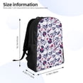 thumbnail image 4 of Haiem music Skull record mike Backpack - Stylish and Durable 15-inch Laptop Backpack with Waterproof Oxford Fabric, 4 of 8