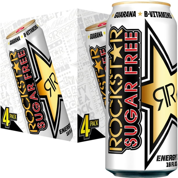 Rockstar Sugar-Free Original Energy Drink, 16 Fl. Oz., 4 Count