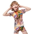 thumbnail image 4 of The Legend of Zelda Boys Two Piece Swimsuit Kids Swimwear Set Short Sleeve Bathing Suit Trunks And Shirt, 4 of 7