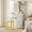 Marble White, variant on TROPOW 57'' Modern Wood Makeup Vanity Desk with Lighted Mirror, Charging Station, 3 Color Lighting, 4 Drawers, Storage Shelves & Cushioned Stool, Marble White Vanity Table Set, White