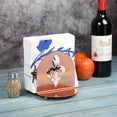 thumbnail image 3 of Creative Home Copper Plated Metal Tabletop Napkin Holder with Fleur-de-Lis Motif, 3 of 7