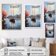 thumbnail image 4 of Designart "Port Docked Memories Painting II" Nautical & Beach Floater Framed Canvas Print, 4 of 7