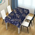 thumbnail image 7 of SKYSONIC Floral Pattern Tablecloth Waterproof Washable Polyester Square Table Cover Durable Tablecloth for Kitchen Dining Table Party Decor (54 X 54 Inch), 7 of 7