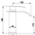 thumbnail image 6 of JERFIT Single Hole Bathroom Sink Faucet in Matte Black, Single Handle Brushed Nickel Finish, Anti-Rust Stainless Steel Lavatory Faucet with Ceramic Cartridge, 6 of 6