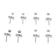 thumbnail image 5 of Pendientes De Botón Para Mujer, Pendientes Elegantes Con Diamantes De Imitación aleación De Zinc 4 Pares Para Diario Para Boda, 5 of 7