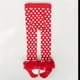 Printemps Automne Hiver Bébé Filles Bas Pantalon Rond Dot Dentelle Collants Rouge & Blanc 4-5 Ans – image 5 sur 6