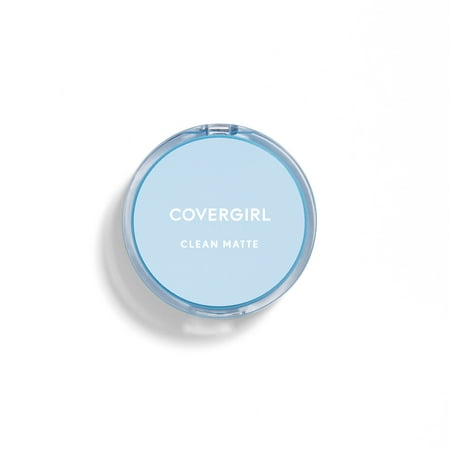 - COVERGIRL Clean Matte Pressed Powder Foundation, 535 Medium Light