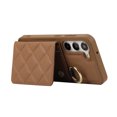thumbnail image 2 of Crossbody Wallet Case for Samsung Galaxy S22 with Make-up Mirror, PU Leather Lanyard Purse Magnetic Clasp Card Holder, Flip Kickstand Shockproof Phone Cover for Samsung Galaxy S22, Brown, 2 of 7