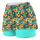 thumbnail image 4 of Pantalones Cortos de Cintura Alta para Mujeres Pantalones Delgados de Impresión Ligera con Bolsillos para Uso Casual, Casero, Descanso O Actividades Al Aire Libre, 4 of 5