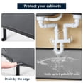 thumbnail image 3 of Under Sink Mat, 34" x 22" Under Sink Mats for Kitchen Waterproof - Silicone Under Sink Liner Tray with Drain Hole(Grey), 3 of 5