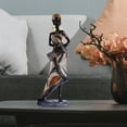 thumbnail image 3 of AMLESO African Lady Figurine Tribal Female Statue ollection for Desktop Home Decor, 3 of 8