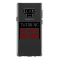 thumbnail image 1 of DistinctInk Clear Shockproof Hybrid Case for Samsung Galaxy Note 9 - TPU Bumper Acrylic Back Tempered Glass Screen Protector - Twerking Do Not Disturb, 1 of 5
