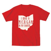 I Have A Michigan in My Diaper Ohio Football Funny Anti Hate M Classic OH IO Poop Dirty Child Toddler Shirt