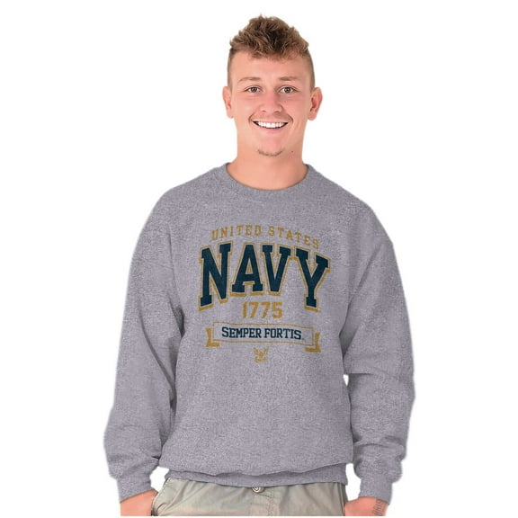 United States Navy Semper Fortis 1775 Unisex Plus Size Sweatshirt Brisco Brands 2X