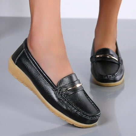 Daznico Womens Loafers Comfort Flats Shoes Womens Breathable Lace Up Shoes Casual Shoes Size 9
