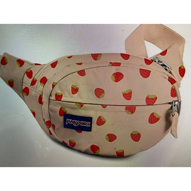 JanSport Fifth Avenue Waistpack Travel Fanny Pack Hip Bag 2.5 L Strawberry Shower