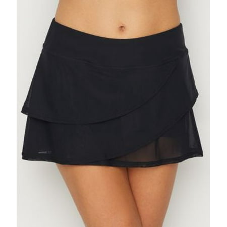 - Coco Reef Classic Solid Mesh Layer Skort Swim Bottom