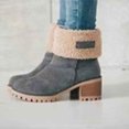 thumbnail image 5 of Bnwani Womens Boots,Winter Boots,Non-slip,Warm,Block,Round Toe,Gray,42(US:9), 5 of 6
