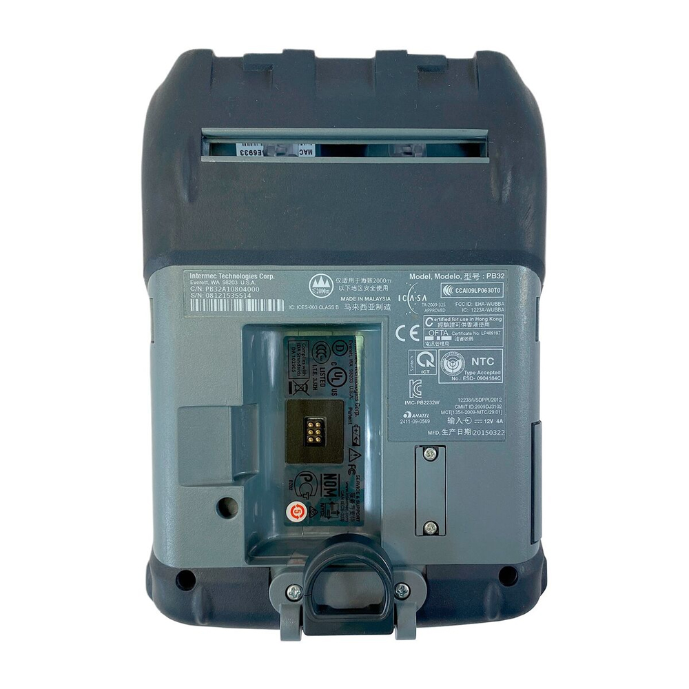 Intermec PB32 3” Portable Mobile Thermal Label Printer, WLAN, RS232, USB