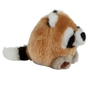 Petmate Zoobilee Mini Squatters Soft Plush Dog Toy, Racoon, Medium 4", Pack of 1, Brown