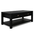 thumbnail image 3 of Grain Wood Furniture Montauk Coffee Table, Solid Wood with a Farmhouse Black Finish, 3 of 9