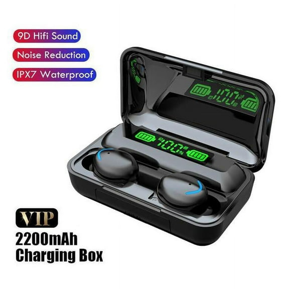 Bluetooth Earphones with Microphone TWS Wireless Headphone Sport Headset HiFI Stereo Earbuds 2200 mAh Charging Box