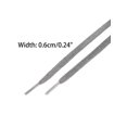 thumbnail image 3 of INSPIRE CHIC Unisex Waxed Cotton Athletic Shoelaces Flat Shoe Laces for Sneakers 1 Pair Gray 160cm/62.99", 3 of 5