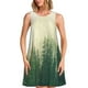 thumbnail image 1 of Balery Fog Forest Vestidos de verano para mujer con estampado: vestido holgado sin mangas, vestido playero informal y cómodo para días calurosos., 1 of 7