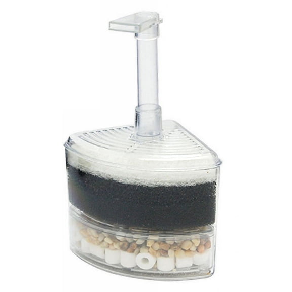 Aquaneat Aquarium Corner Sponge Filter, Air Driven, for Fish Tank up to 20 Gallon