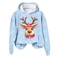 thumbnail image 4 of Futezty Christmas Hoodies for Women Fashion Graphic Sweatshirts Casual Long Sleeve Hooded Girls Teen, 4 of 7