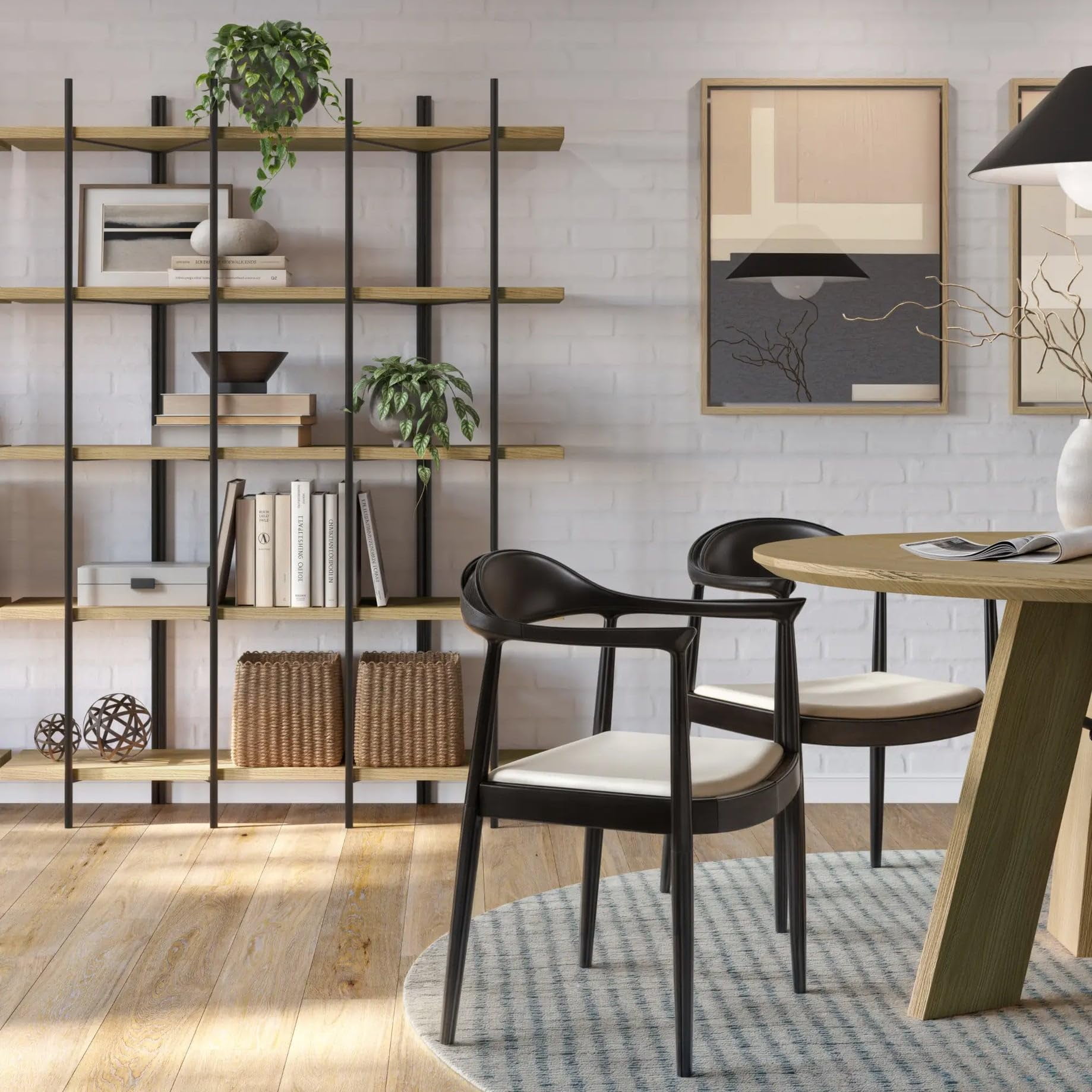Grain Wood Furniture Cascais 53" Bookcase in Blonde Oak
