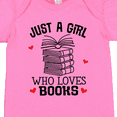 thumbnail image 4 of Inktastic Just a Girl Who Loves Books Girls Baby Bodysuit, 4 of 5