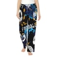 thumbnail image 2 of Lsque Football Print Women's Pajama Pants, Lounge Pant - Comfortable Home Wear,Elastic Waistband, Stylish Design-Large, 2 of 9