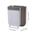 thumbnail image 3 of Miogawg Hanging Trash Can, Wall Mounted Foldable Trash Can For Kitchen Cabinet, Hanging Small Waste Bin, Collapsible Garbage Can For Bathroom, Bedroom Counter, 3 of 6