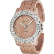 Brinley Co. Women's Rhinestone-Accented Roman Numeral Cuff Watch