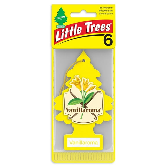 Little Trees Air Freshener Vanillaroma Fragrance 6-Pack