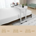 Arlopu Overbed Table with Wheels, 70.8'' Rolling Over Bed Desk for Full/Queen Size Bed, Mobile