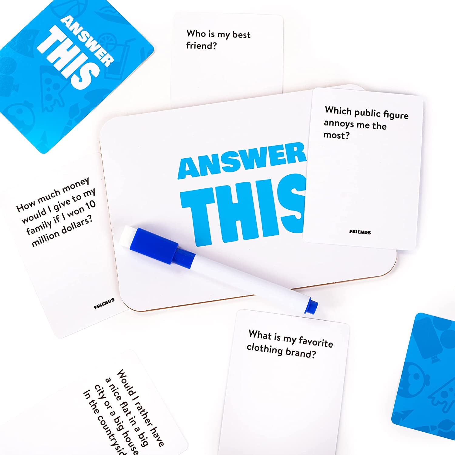 Answer This: Friends - How Well Do You Know Your Family & Friends? - Fun Party Card Game 2-6 Players