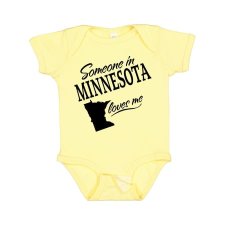 

Inktastic Someone in Minnesota Loves Me Gift Baby Boy or Baby Girl Bodysuit