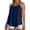 Dark Blue, variant on Women's Tank Tops with Built in Bras Halter Racerback Padded Camisole Top 2026 Sexy Flowy Spaghetti Strap Cami Shirts Dark Blue XL