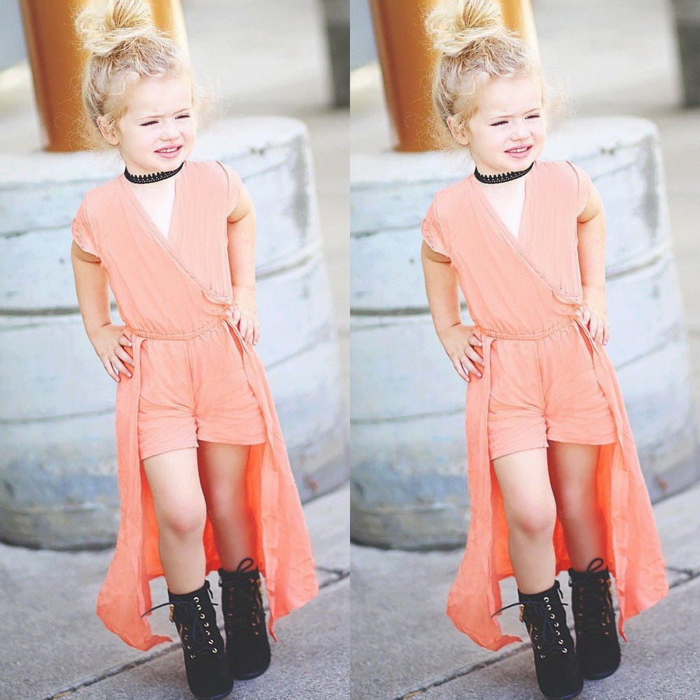 orange romper dress