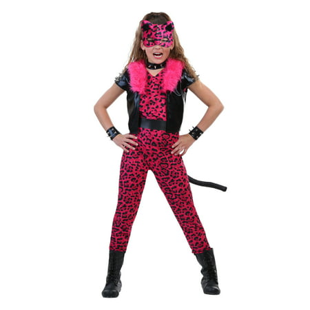 tween pink party leopard costume