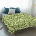 thumbnail image 4 of Green Flowers Blanket Soft Cozy Warm Throw Blanket for Couch, Plush Fuzzy Flannel Fleece Blankets for Sofa, Petals Daisy Floral Farmhouse Country Bed Blankets Lightweight Gifts for Women, 32"x48", 4 of 9
